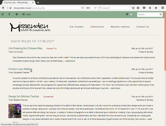 List Courses