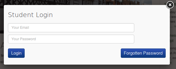 Login FancyBox