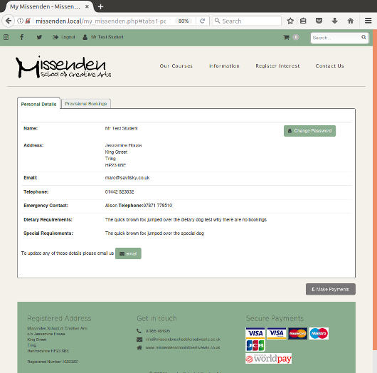 My Details